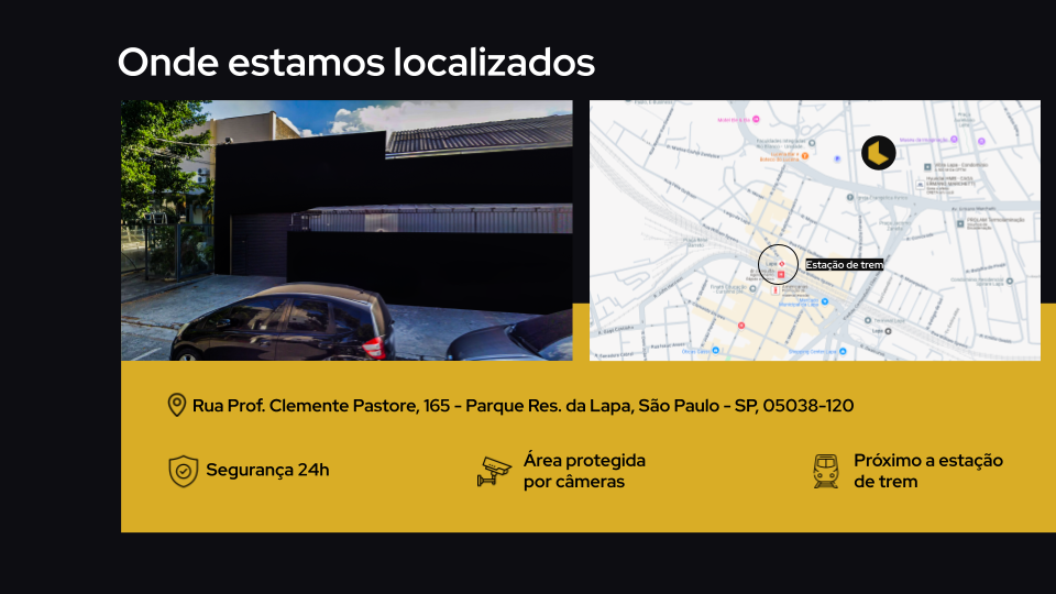 Localização da Blackframe na Rua Professor Clemente Pastore, 165, Parque Residencial da Lapa, São Paulo